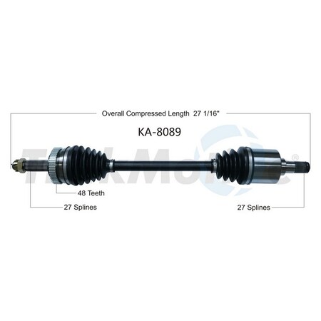 Surtrack Axle Cv Axle Shaft, Ka-8089 KA-8089